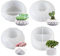 YeahBoom 4 Stück Vase Silikonform,DIY Vases Resin Formen,Vase Gießformen,Blumenvase Silikonformen,Handgefertigte Silikonform,Epoxidharz Formen Moulds,Zur Herstellung von Stifthaltern, Vasen