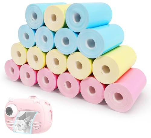 18 Rolls Kids Instant Camera Refill Print Paper,Instant Camera Thermal Paper Photo Printer Fit for Most Kids,Camera Paper for Kidizoom Print Camera Refill