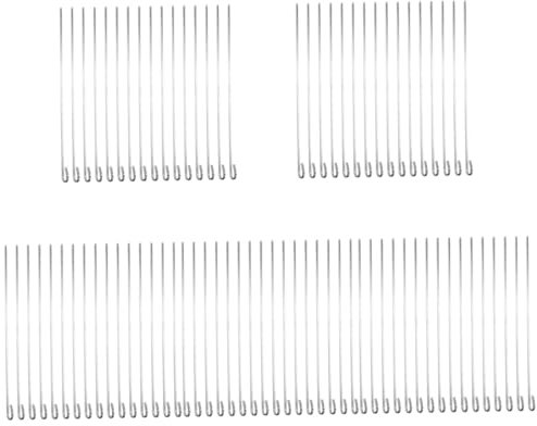 YARNOW 80 Pz Spiedini barbecue arrosticini grigliata barbecue bracere per barbecue pinza bbq spiedini barbecue per grigliare griglia per spiedini spiedo Acciaio inossidabile