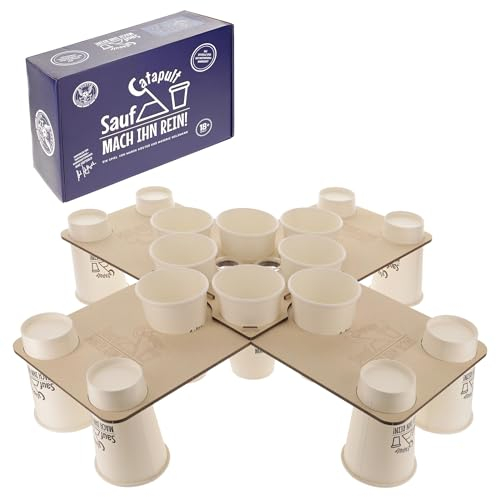 Summerfield Saufkatapult, das offizielle Spiel der Party Nationalmannschaft, Trinkspiel für Kinder, Erwachsene und Familien, Lila