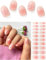Wahrshei Nagelfolien | 20 Coral Butterfly UV Gel Nagelfolie | Nagelfolie Selbstklebend | Gel Nail Stickers, Gellack Wraps für Nagel