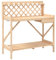 Genérico Wenjingqi-368428 Banc pour pots de fleurs avec treillis en bois massif de sapin