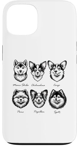 Hülle für iPhone 13 6 Arten von Hunden