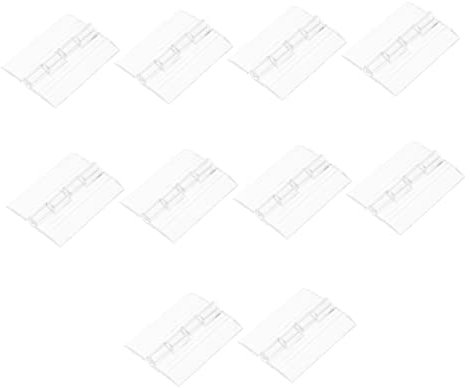 Housoutil Scharniere Für Kartons 10er-pack Scharniere Aus Acryl Keine Schrauben Erforderlich Für Lager- Und Versandkartons