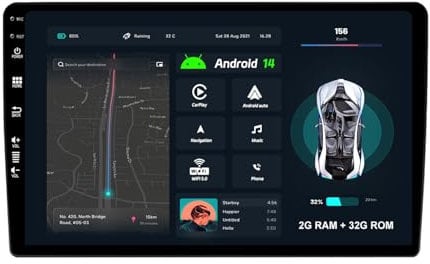 MISONDA Radio Coche IPS Android 14 de 9 Pulgadas para Audi A4 A4L B8 A5 (2009-2018) Cámara Gratis 2 DIN GPS, Carplay, DSP, Soporte Dab/Control del Volante/WiFi/Bluetooth/Mirrorlink/RDS/USB (2G + 32G)