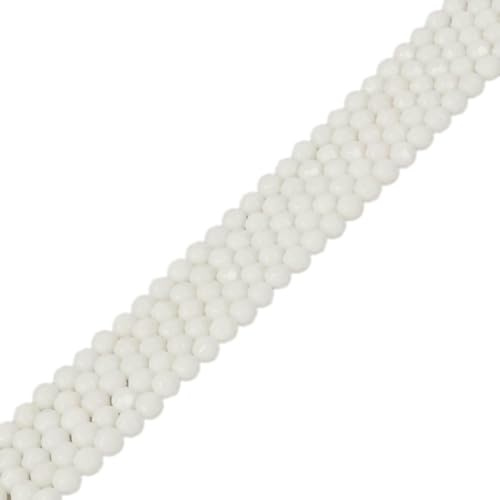 Natürliche Rubin 4 mm facettierte runde Perlen, lose Perlen, 40,6 cm, für Schmuckherstellung