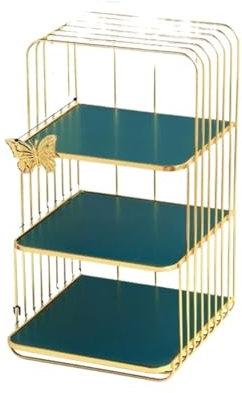 RUVOO Kosmetik Organizer Make Up Organizer Make-up Organizer Iron Art Desktop Kosmetikhalter Maske Parfüm Lippenstift Aufbewahrungsbox Schmink Organizer Kosmetik Aufbewahrung