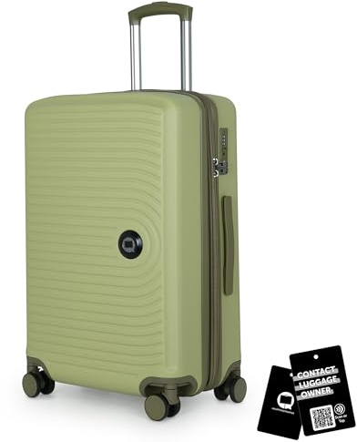 Hauptstadtkoffer Mitte Koffer 68 cm 74-88 Lmit Anhänger, Kiwi | ABS-Hartschale · TSA · XL Erweiterung · 4 Rollen · Austauschbare Ersatzteile · Urlaub · 1-2 Wochen · Digitaler Kofferanhänger