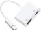 Adaptateur USB C vers HDMI, Adaptateur Type C vers HDMI 4K, PD Charge 100W, 2 en1 USB C hdmi AV Numérique Adaptateur Compatible avec i-Phone 16/15/iPad/Tablet/TV/Projecteur/Moniteur