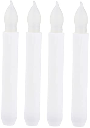 PRETYZOOM 4stücke Led-kerzenlicht Flammenlos Für Dekoration Simulation Kerzenlampe Ohne Batterie Rauchfrei Für Halloween Und Andere Anlässe