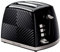 2 Slice Toaster - Black - Extra Wide Slots, High Lift Feature, 6 Browning Levels, Frozen/cancel/reheat Function, Removable Crumb Tray, 850w, Black, Textured High Gloss
