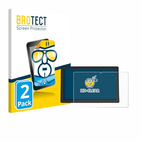 BROTECT Schutzfolie für Whitedeer A10PRO | 2 Stück Transparenter Displayschutz Made in Germany Klare Displayschutz-Folie Clear Einfache Montage Case-Friendly