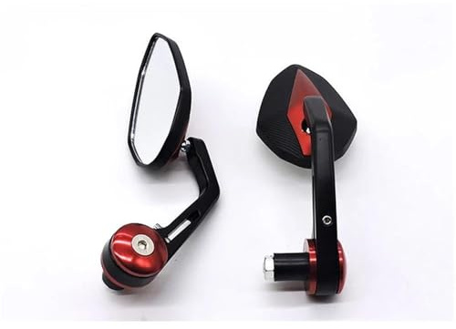 Beobachtungsspiegel Motorrad Lenker Ende Seite Rückspiegel Für Benelli TRK 502X TNT 125 BN125 Leoncino 500 502C Umkehr Spiegel(ROT)