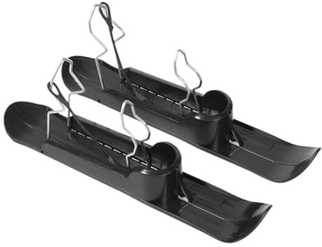 Raypontia Kinderwagen Ski, 53x9,5x7,7cm ABS + Eisen Skiaufsatz Kinderwagen, Balance Cycling Schnee Ski Set, Kinder Scooter Schneeschlitten Für Golfwagen Rollstühle Jogging Radfahren Sport Pfade
