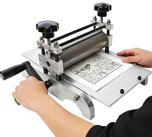 Koppartryckpress Och Träblockspress, Liten Tryckpress, Manuell Koppartryckpress, Hemstudio Tryckverktyg, Desktop Tryckmaskin För Konstnärer