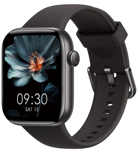 Smartwatch Uomo Donna, 1.85 Orologio Smartwatch con Effettua/Risposta Chiamate, 113 Sportive Smart Watch con Contapassi/SpO2/Sonno/Cardiofrequenzimetro, Impermeabil IP68 per iOS Android, inky