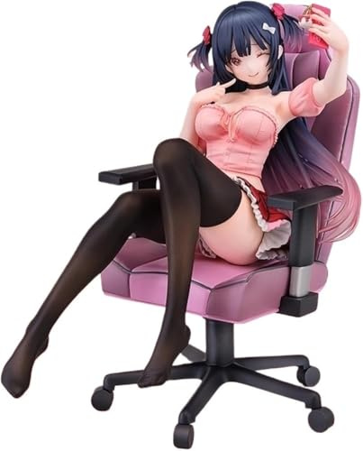 TYdfhSHR Puppen, Anime-Puppen, Action-Puppen, niedliche Puppen, dekorative Modelle, Cartoon-Spielzeugpuppen, Anime-Girl-Kollektion, Serie ab 14 Jahren, 22 cm (inkl. Stuhl)