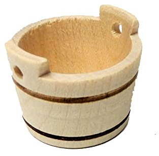 Melody Jane Puppenhaus Rund Wasch Wanne Pflanze Fass Miniatur 1:12 Zubehör