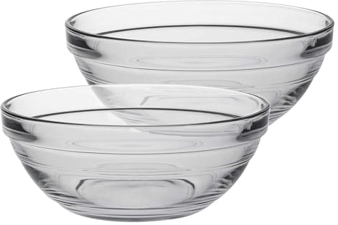 Duralex Lys en Verre Stacking Bols pour la Cuisine, Service - 14cm (5.5) - Paquet de 6