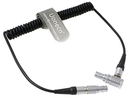 XL-ll Timecode Kabel Lemo Rechts Winkel 5 Pin Stecker zu 5 Pin Stecker Lemo Twist Spiralkabel für Sound Geräte zaxcom Denecke