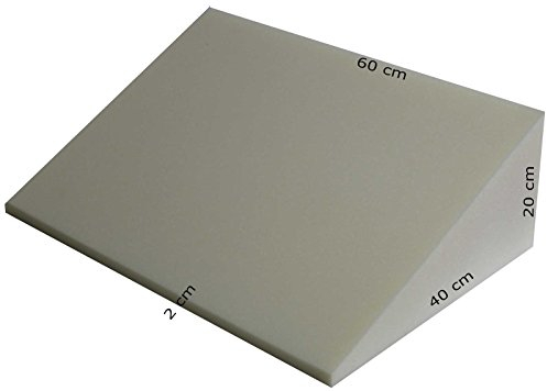 kissenfabrik-juwan Schaumstoffkeil Lagerungskissen Rückenstütze 60 x 40 x 20/2 cm