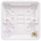 Schneider Electric Lisse White Moulded - Single Surface Pattress Box, 16 mm Deep, GGBL9116S, White