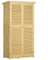 Outsunny Armoire de Jardin abri Jardin Remise pour Outils sur Pied dim. 87L x 47l x 160H cm 2 étagères Portes persiennes Toit bitumé étanche Bois pin Sapin pré-huilés