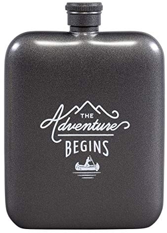 Gentlemen's Hardware | Stainless Steel | Hip Flask | Gunmetal | Capacity 475ml