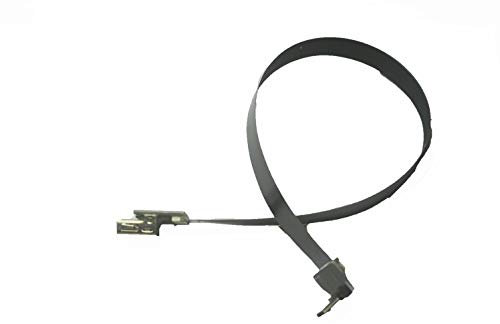 Enchufe corto y suave FFC Micro USB plano delgado de cinta micro USB macho en ángulo de 90 grados hasta USB A estándar hembra para sincronización y carga, negro (20 cm)