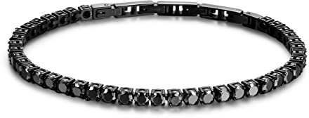Brosway Bracciale Uomo, Bracciale Tennis in Acciaio e Cubic Zirconia | Collezione Avantgarde - BVD12