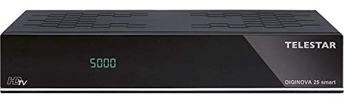 TELESTAR DIGINOVA 25 smart HD Receiver (DVB-S, DVB-S2, DVB-T2 HD, DVB-C, Alexa, PVR Ready, HDMI, USB, CI+) schwarz