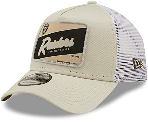 New Era A-Frame Trucker Cap - Las Vegas Raiders Stone beige