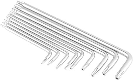 9pcs L Forme Clé Hexagonale Torx T6-T27 Ensemble Cle Allen Torx - Clé Étoile Universelle pour Vélo, Voiture, Appareils Ménagers - Kit D'outils À Main pour Réparation T6 T7 T8 T9 T10 T15 T20 T25 T27