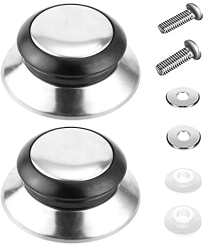 2 Piezas Perillas de Repuesto Para Tapadera, Pomo de Tapa de Acero Inoxidable Para Olla, Utensilios de Cocina