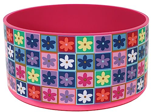 Silicone Water Bottle Boot for Stanley Cup, Hydro Flask, YETI, Owala, Simple Modern, HydroFlask Tumbler Bottles | Berry Bouquet Check | Slim | Compatible with 12oz, 18oz, 20oz, 24oz, 32oz, 40oz