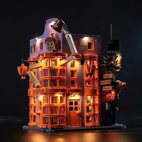 Led Licht Set Kompatibel mit Lego 76422 Winkelgasse: Weasleys Zauberhafte Zauberscherze (Kein Modell), Dekorationsbeleuchtungsset für Weasleys Zauberhafte Zauberscherze Kreative Spielzeug