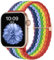 CeMiKa Cinturino di Intrecciato Compatible per Apple Watch 45mm 46mm 44mm 42mm 49mm, Sport Nylon Ricambio Elastica Cinturini per iWatch Series 10 9 8 7 6 SE 5 4 3 Ultra 2 1, Donna Uomini, Arcobaleno
