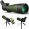 WOZEL 25-75X80 Spektiv für Zielschießen – HD-Spektiv mit Stativ-Tragetasche & Smartphone-Halterung – BAK4 wasserdichtes Spektiv für Vogelbeobachtung, Jagd, Wildtierbeobachtung