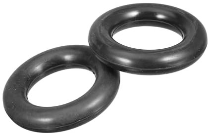 Partuto 2 Pcs 60mm Universal O-Ring Car Exhaust Hanger Bushing - Rubber Black