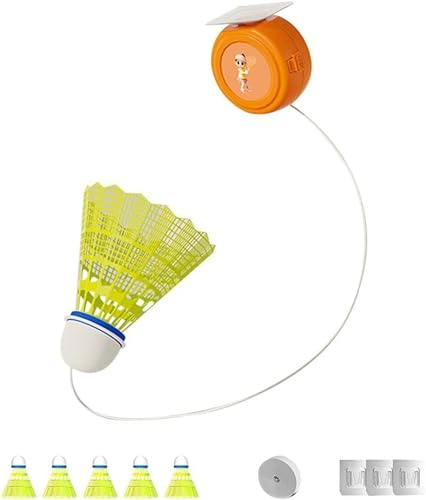 KeyoGoS Badminton-Trainingsgerät, Rebound-Training, elastisch, Einzelspieler, verstellbares Trainingsgerät, Badminton-Einzelspieler-Hilfe, Trainer, Badminton-Rebound-Training, elastisch