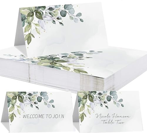 100Pcs Marque Place Mariage,BetterJonny Porte Nom Table Cartons Placement Cartes de Nom Anniversaire Carte De Table pour Table Réceptions Fêtes Evénements Célébrations