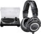 Audio-Technica LP120xBTUSB Direct-Drive Turntable (Bluetooth & USB) Black & M50x Professional Monitor Headphones Black