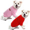 HuaLiSiJi Hundepullover Fleece Hundepullover Kleine Hunde Warm Hunde Sweatshirt, Warm und Leicht, Mit Einer Weichen Textur, Leicht zu Tragen und Hellen Farben (Rot+Rosa, XL)