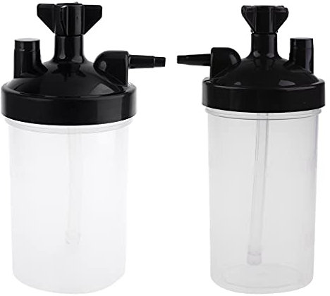 NOPOXA Befeuchtungsbecher Luftbefeuchter Wasserflasche für Sauerstoffregler Hohe Durchflüsse Sauerstoff Bubbler Flasche für Sauerstoffkonzentratoren