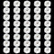 Lyeteung 40 Piezas M8 Tuercas Hexagonales Plástico, Tuerca Hexagonal de Nailon, Tuerca Hexagonal de Nailon de Rosca Gruesa Métrica, Blanco