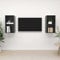 Baziroo 37x37x72 cm TV-Schrank 2 STK. Hochglanz-Grau Holzwerkstoff Hängeschränke Schlafzimmer Dekorieren Wohnzimmer TV-Tisch Stabile Oberplatte TV-Möbel Viel Stauraum für Bücher DVD-Player