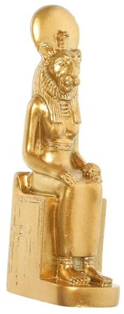 BESPORTBLE Sphinx Resin Statue Goldene ÄGyptische Skulptur FüR Tischdekoration Zuhause Und BüRo Kreative ÄGypten Deko Figur Mit Mythologischem Charme