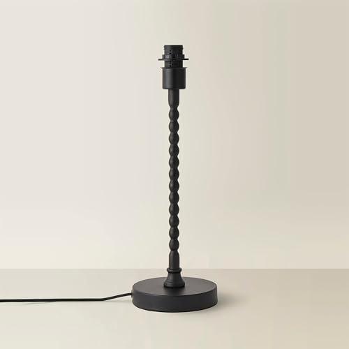 ValueLights | Maeve Matte Black Bobbin Bobbled Metal Table Lamp Base | Table Lamps, Home Décor & Improvement Essential