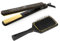 Corioliss C-Style | Plancha del Pelo | Placas de Titanio | Control de Temperatura 165º-220º | Iónica | Alisado Ondas | Incluye Cepillo Paddle | Calentamiento 30 Seg | Cable Giratorio | Leopard Gold