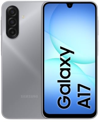 Samsung Galaxy A17 5G, 128GB, Gray [Versione Italiana] | 3 anni di Garanzia, Smartphone Android, Display Super AMOLED 6.7, Batteria 5.000 mAh, Resistenza IP54, Memoria espandibile